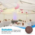 thumbnail image 5 of Uxcell Round Paper Lanterns, Decorative Hanging Lanterns Lamp Party Decorations for Birthday Wedding Home Brown 6 in, 5 of 6