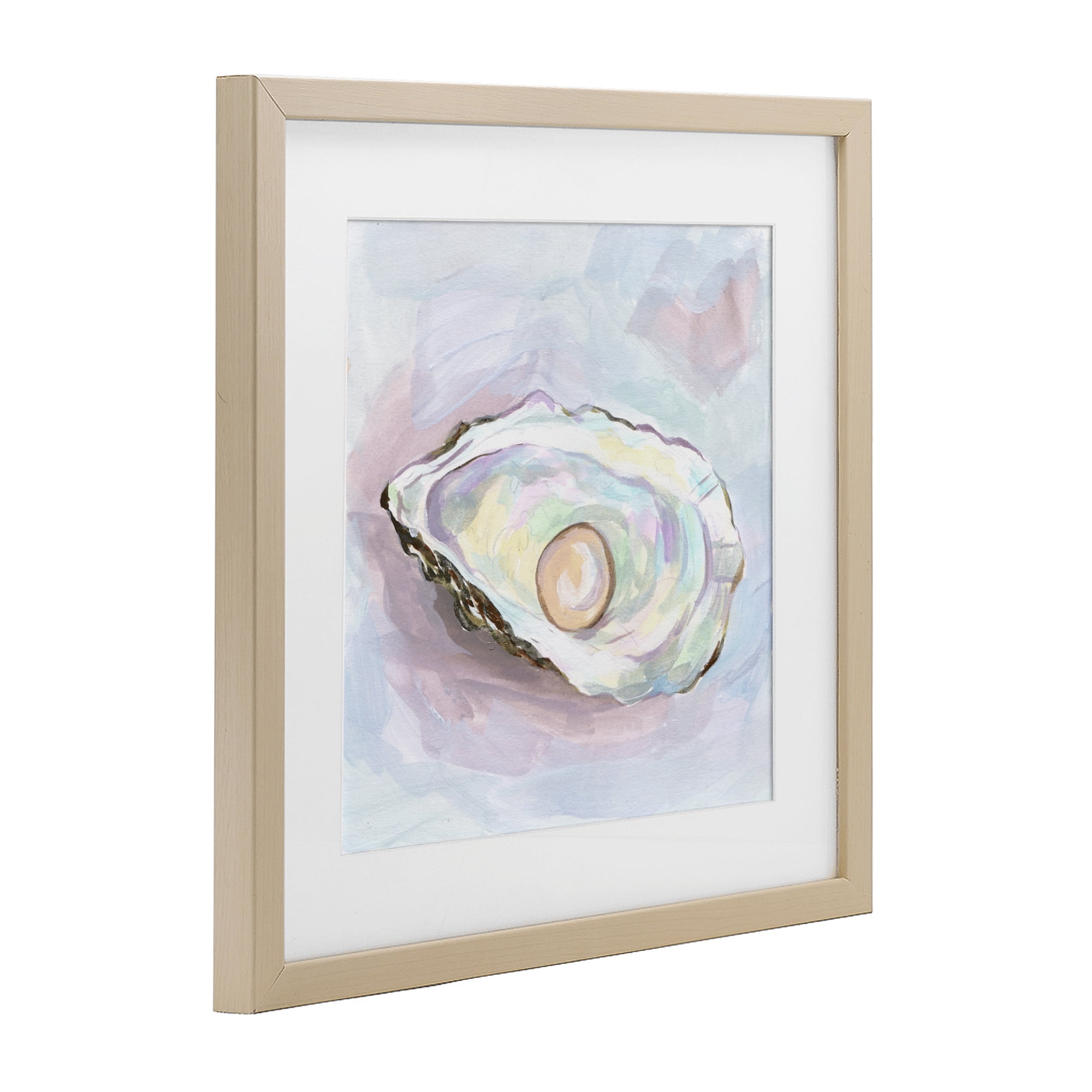 Stupell Industries Silent Opal Oyster Birch Framed Print Under Glass, design by Melissa Wang