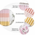 thumbnail image 6 of Colorful Stripe Waterproof Fabric Shower Curtain,Modern Pink Red Yellow Vertical Striped Waterproof Fabric Shower Curtain for Bathroom Curtains Bathtubs Shower Curtains with 12 Hooks Stall 48x72in, 6 of 8