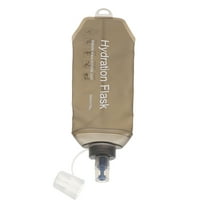 ELAYARD Light Brown Tpu Folding Soft Flask for Sports Running Hiking Lightweight and Leakproof