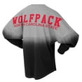 thumbnail image 3 of Unisex Spirit Jersey Red/Gray NC State Wolfpack Ombre Long Sleeve T-Shirt, 3 of 3
