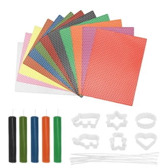 Stakich Beeswax Candle Making Kit – 50 Full Sheets Of 100% Pure Beeswax With Wicking & Guide