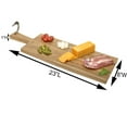 thumbnail image 5 of Woodard & Charles Acacia Wood 23" Paddle Board with 4 Serving Plates, 5 Piece Serving Set, 5 of 5