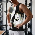 thumbnail image 3 of Wukai Unicorn in Yoga Print Men’s Workout Tank Top Sleeveless Muscle T shirt Gym Running Fitness Tank Top-X-Large, 3 of 7