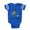 Royal Blue, variant on CafePress - FIN Silver Pug Life - Cute Infant Baby Football Bodysuit