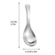 thumbnail image 3 of Cucharas de sopa Cuchara de acero inoxidable con mango corto Cuchara de comedor para niños Cuchara de helado Cuchara de té Cuchara de postre de café cuchara cuchara, 3 of 3