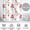 thumbnail image 6 of Spring Wildflower Shower Curtain,Red and White Floral Bathroom Shower Curtains,Morden Simple Nature Fabric Bath Curtain Country Plant Cloth Bathroom Decor with 12hooks 72x72, 6 of 6