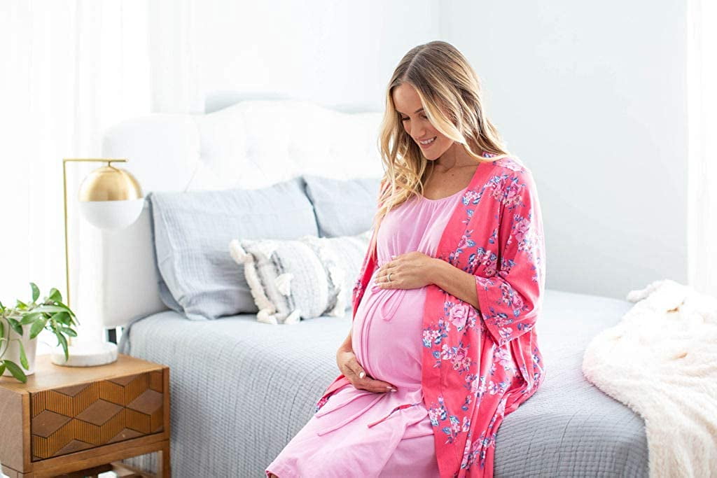 Mnycxen Maternity Nursing Robe Delivery Nightgowns Hospital Breastfeeding  Gown  Walmartcom