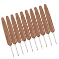 thumbnail image 4 of Ganchos de ganchillo, mango de bambú, agujas de coser, herramientas de bordado, una sola cabeza, 2,25 mm 10 Piezas Eigraketly HA006418-08, 4 of 6