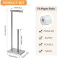 thumbnail image 2 of Porta Rollos Papel de baño, Soporte para Papel higiénico de baño, Acero Inoxidable, Capacidad para 4 Rollos, 2 of 4