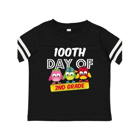 

Inktastic Owl 100 Days 2nd Grade Gift Toddler Boy or Toddler Girl T-Shirt