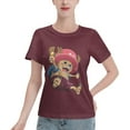 thumbnail image 1 of T-Shirt Basique à Manches Courtes pour Femmes une Pièce Chopper, 1 of 6