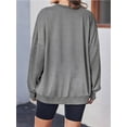thumbnail image 3 of Weardear Oversized Sweatshirt for Women Crewneck Pullover Long Sleeve Printing Pattern Casual Tops, 3 of 5