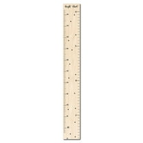 Wooden Growth Chart Ruler for Boys & Girls Natural Wood Height Measurement Sticker 4-Piece Set with Sponge & Tape Measure Easy to Install & Maintain Home Nursery Decor