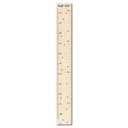 Wooden Growth Chart for Kids Boys Girls Height Measuring Ruler Wall Sticker Decor - Farmhouse Style Measurement Tracker for Nursery Bedroom Living Room - Easy Install Removable Home Decoration