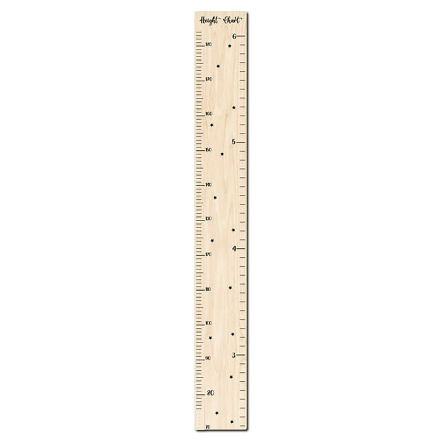 XYAIYT Wooden Kids Growth Chart Ruler for Boys Girls,Stylish Durable Height Measurement Sticker for Home Decor,Easy to Install with Included Sponge Tape Measure,Brown