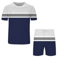 thumbnail image 4 of Wyzesi Boxing Pantsuit Men Custom Mens Spring Summer Leisure Sports Breathable Absorbing Stitching Printed Short Sleeve Shorts Two Piece Set Men Pantsuit Athletic Plus, 4 of 5