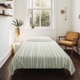 thumbnail image 4 of Sage Green Tapestry for Bedroom Wall Hanging Tapestry, Ombre Gradient Striped Minimalist Texture Ceiling Backdrop Tapestries Poster Blanket Wall Decor for Teens Room Living Room Dorm 59" x 79", 4 of 8