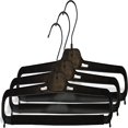 thumbnail image 3 of Matte Black Plastic 4-Notches Top Hanger  25 Pack, 3 of 4