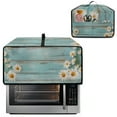 thumbnail image 2 of Renewold Toaster Oven Cover Dust and Fingerprint Protection Microwave Oven Air Fryer Protector Case Polyester Small Appliance Protective Cover, 18.5 x 14.5 x 9 Inches, Daisy Wood Grain Blue, 2 of 7