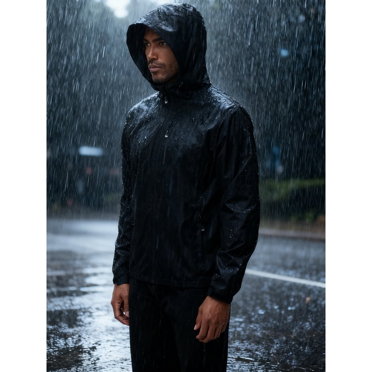 Weilanxin Men's Waterproof Packable Rain Jacket photo 5