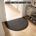 thumbnail image 6 of Partheme Door Mat Outdoor Indoor Entrance Doormat-Semicircular Durable Non Slip Front Door Mat for Outside Inside Entry Entryway Dirt Trapper for Muddy Paws and Shoes, C, 6 of 6