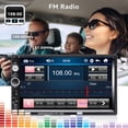 thumbnail image 3 of CAMECHO 7" Doble Din Car Stereo Audio Bluetooth Reproductor MP5 USB FM Radio Multimedia + 4 LED Mini Cámara de Respaldo con Volante Soporte Remoto Sincronización de Teléfono Móvil (Usado en Android/iO, 3 of 5