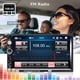 thumbnail image 3 of CAMECHO 7" Doble Din Car Stereo Audio Bluetooth Reproductor MP5 USB FM Radio Multimedia + 4 LED Mini Cámara de Respaldo con Volante Soporte Remoto Sincronización de Teléfono Móvil (Usado en Android/iO, 3 of 5