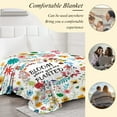 thumbnail image 4 of Paready Floral Throw Blanket Colorful Wildflowers Blanket Cozy Flower Throw Blanket Lightweight Fleece Blanket Floral Gift for Girls Kids Flannel Soft Plush Throw for Couch Sofa Camping (30"x40"), 4 of 7