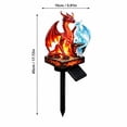 thumbnail image 3 of Dragon Legacy Ember & Ice Edition Solar Garden Light, Dual Dragon Luminous Outdoor Statue, Gothic Medieval Halloween Patio Decor, Special Gift for Dragon Lovers, 3 of 9