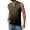 Army Green*, variant on Men's Tank Tops Casual Solid Color Sleeveless Crew Neck Button Everyday Wear with Pockets Relaxed Fit Summer Holiday Chic Vest