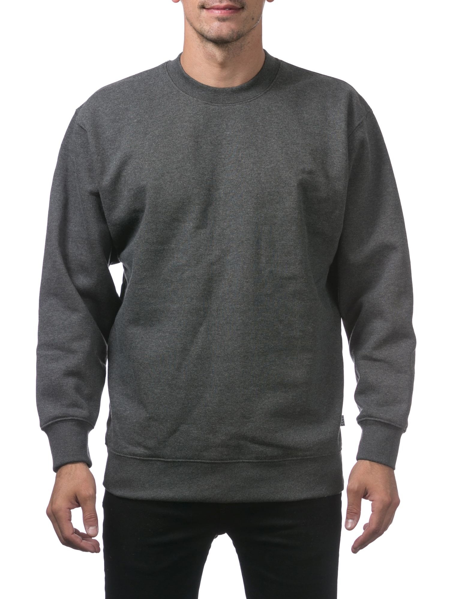 Pro Club Men's Comfort Plain Blank Crew Neck Fleece Pullover Sweater
