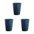 thumbnail image 2 of Decodeary Trash Can For Kitchen Bedroom - Simple All Home Decoration Matchable Big Opening PP Household Dark Blue L 3Set, 2 of 6