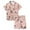 Pink-2, variant on Silk Pajamas Kids Cute Cartoon Pjs Short Sleeve Button Down Sleepwear Comfy Toddler Kids Pjs Girls 2-3 Years