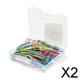 thumbnail image 1 of Paquete de 2-4 clips de papel de colores Sharpla 85 piezas, 1 of 8