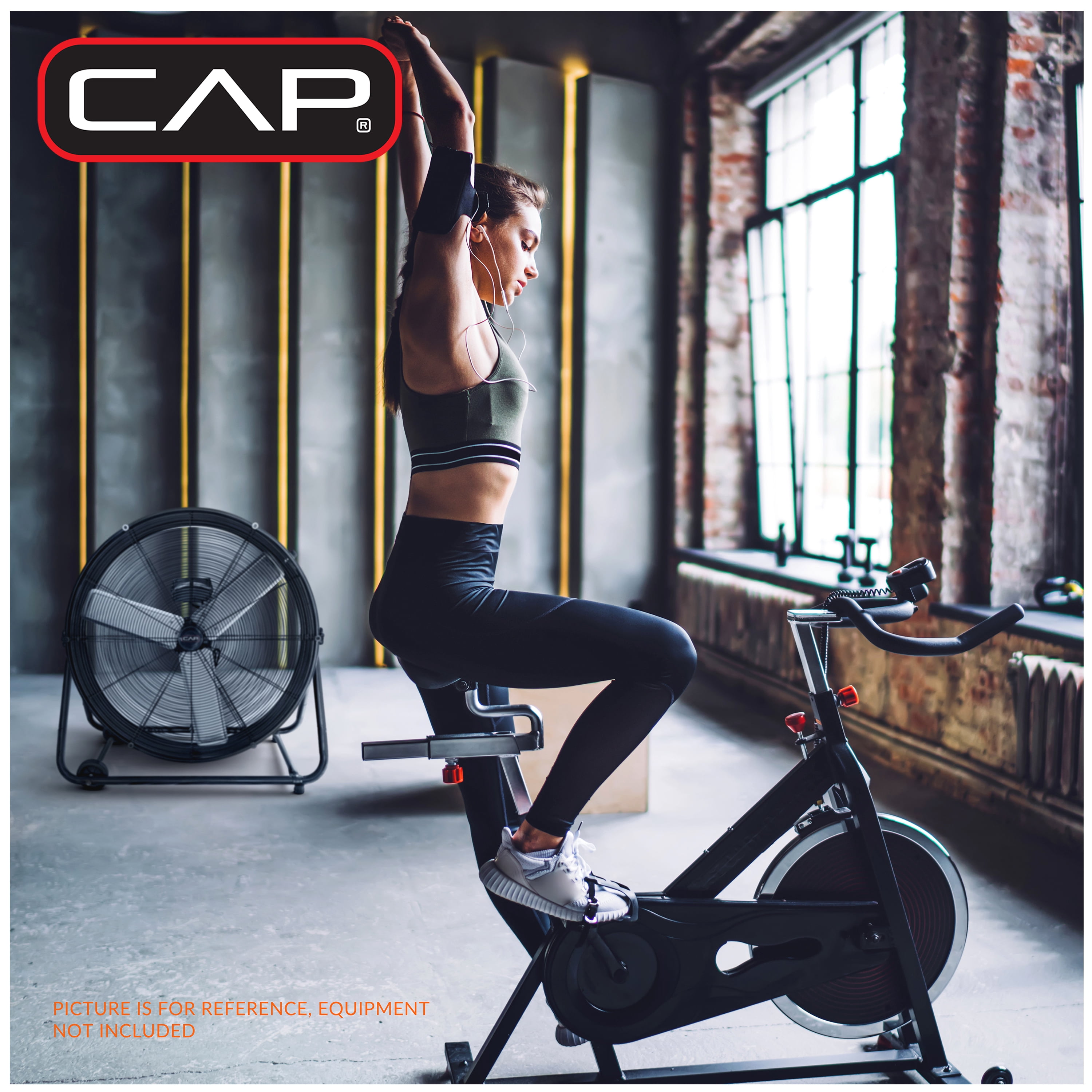 CAP Barbell 30'' High Velocity Heavy Duty Floor Fan, 3-blade design