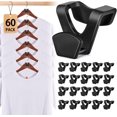 thumbnail image 1 of HOUSE DAY Space Saving Hanger Hooks 60 Pack, Black Clothes Hanger Connector Hooks, Heavy Duty Hanger Hooks Space Saver, Premium College Dorm Room Essentials, Good Closet Organizers and Storage, 1 of 8