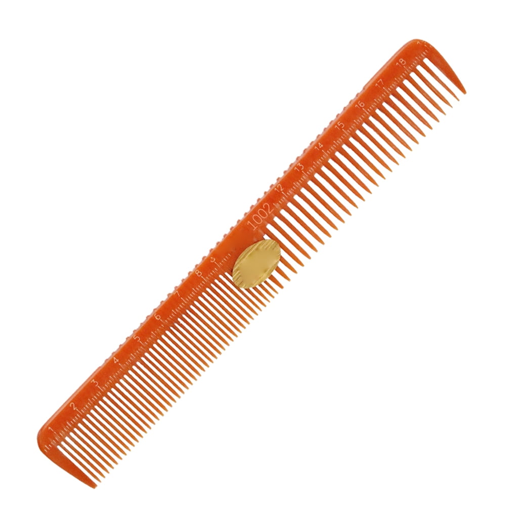 Professional Hair Cutting Comb with Measure Scale Fine Teeth Double Sided Hairbrush Salon