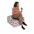 thumbnail image 2 of Fashion Rectangle Pouf, Repetitive Style Image of Colorful Bags Sacks and Handbags Ladies Choice Print, Under Desk Foot Stool for Living Room Office Ottoman with Cover, 25", Multicolor, by Ambesonne, 2 of 4