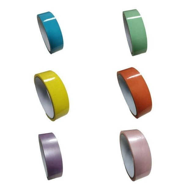 6 unidades de cintas adhesivas divertidas de 15 m con forma de bola, suministros para manualidades y accesorios para regalos para adultos. EstiloN