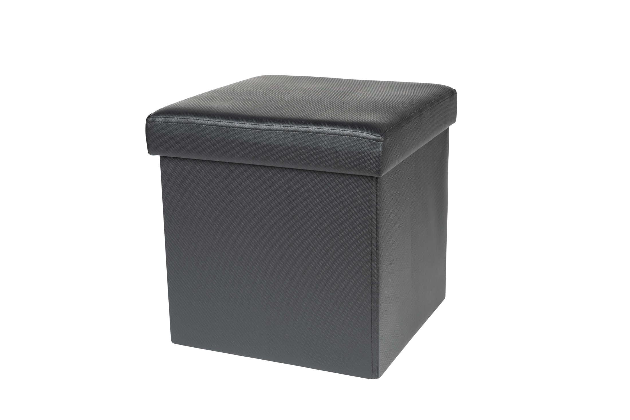 Mainstays Collapsible Storage Ottoman, Black, 15" photo 5