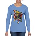 thumbnail image 1 of Dean Russo Some Angels Dog Lover Womens Graphic Long Sleeve T-Shirt, Light Blue, Large, 1 of 6