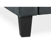 Lifestyle Solutions Alexa Sofa with Rolled Arms, Gray Fabric