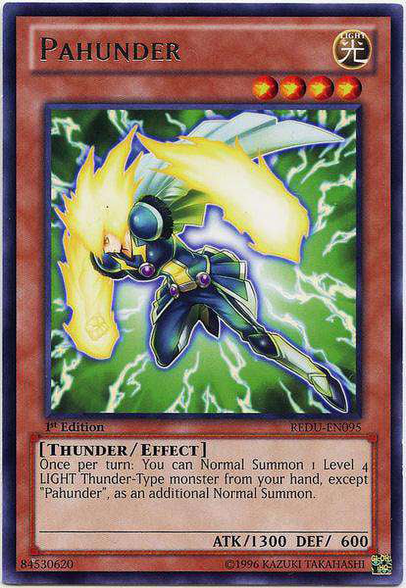 YuGiOh Return of the Duelist Rare Pahunder REDU-EN095