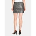 thumbnail image 2 of Madden NYC Juniors Washed Faux Leather Skirt, Sizes XXS-XXL, 2 of 5