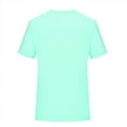 thumbnail image 3 of BinBiL Men's Tee Shirt Casual Short Sleeved Solid Color Blouse Tops Round Neck Flowy Slim Sports Workout Shirts Mint Green M(M), 3 of 6