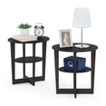 thumbnail image 7 of Furinno JAYA Oval End Table, Walnut, Set of 2, 7 of 7