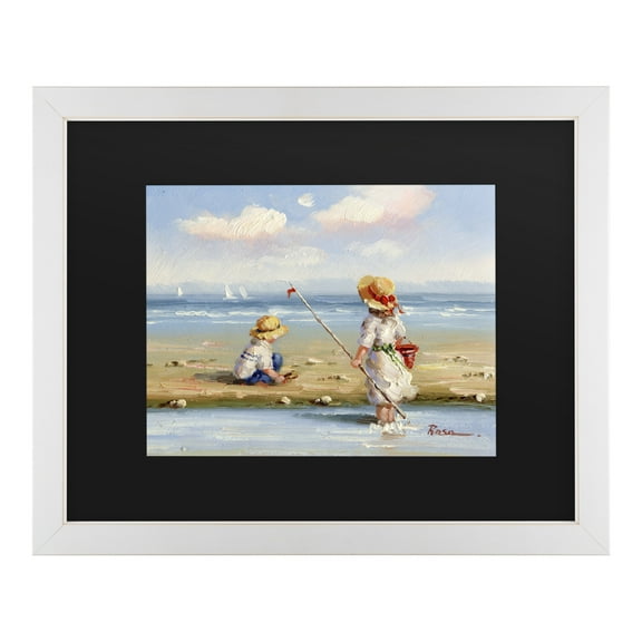 Trademark Fine Art 'At the Beach III' Canvas Art by Anonymous