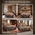 thumbnail image 4 of VISI-ONE Realtree Edge Queen Camo 4 Piece Sheet Set – Lightweight, Cooling, Wrinkle-Free Microfiber 15" Deep Pockets Sheets, Unisex Rustic Western Farmhouse Style Made to Complement All Living Spaces, 4 of 7