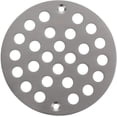 thumbnail image 1 of Filtro de suelo de repuesto para tapa de desagüe de ducha atornillable de 4 pulgadas, acero inoxidable cepillado, placa de cubierta de desagüe de suelo de acero inoxidable, 1 of 4